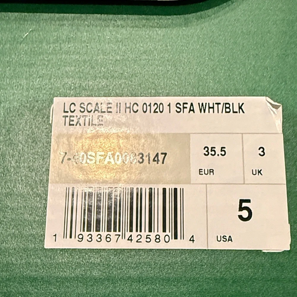 Lacoste White Athletic Sneakers with Green Croc Accent - Picture 6 of 6
